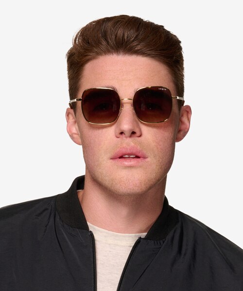 Vogue Eyewear VO4175SB Gold MetalSunglass Frames for Men from EyeBuyDirect