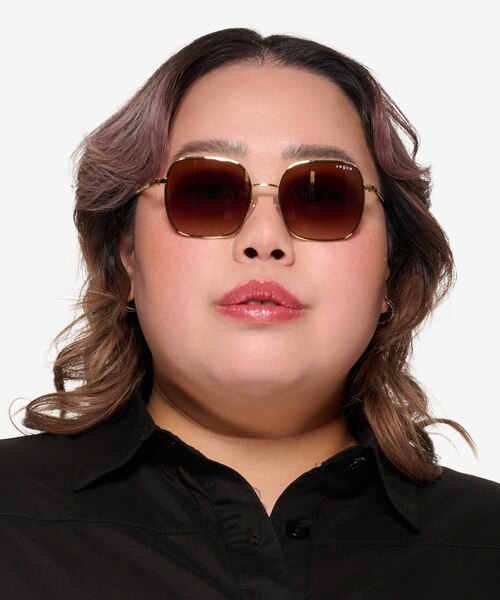 Vogue Eyewear VO4175SB Gold MetalSunglass Frames for Women from EyeBuyDirect