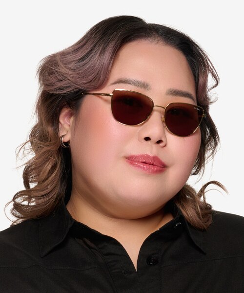 Vogue Eyewear VO4233S Gold MetalSunglass Frames for Women from EyeBuyDirect