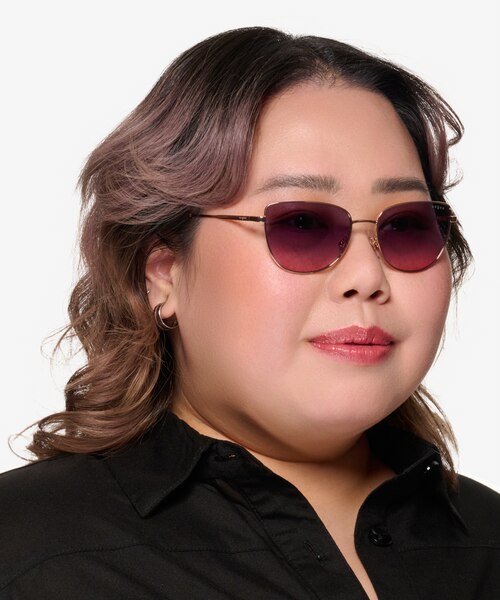 Vogue Eyewear VO4233S Rose Gold MetalSunglass Frames for Women from EyeBuyDirect