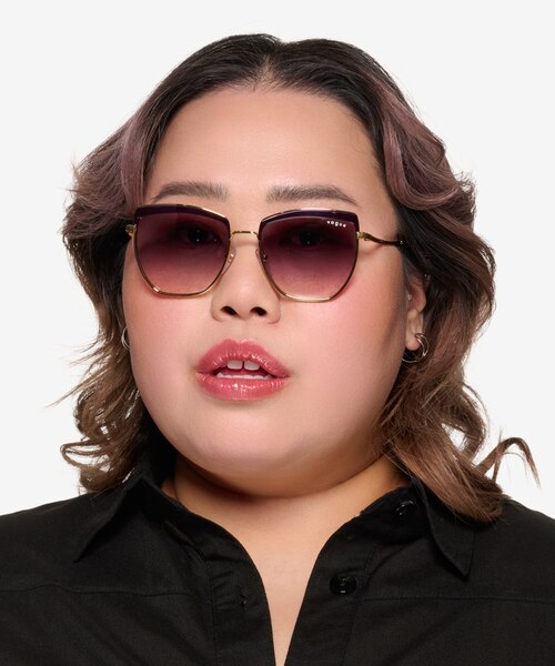 Vogue Eyewear VO4234S Violet MetalSunglass Frames for Women from EyeBuyDirect