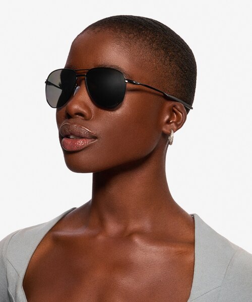 Oakley Contrail Satin Black MetalSunglass Frames for Women from EyeBuyDirect