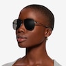 Oakley Contrail Satin Black MetalSunglass Frames for Women from EyeBuyDirect