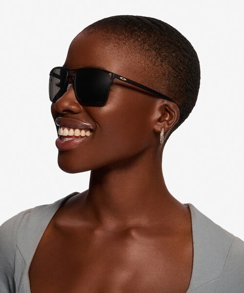 Knop Ingen måde uddøde Oakley Holbrook Ti - Square Satin Black Frame Prescription Sunglasses |  Eyebuydirect