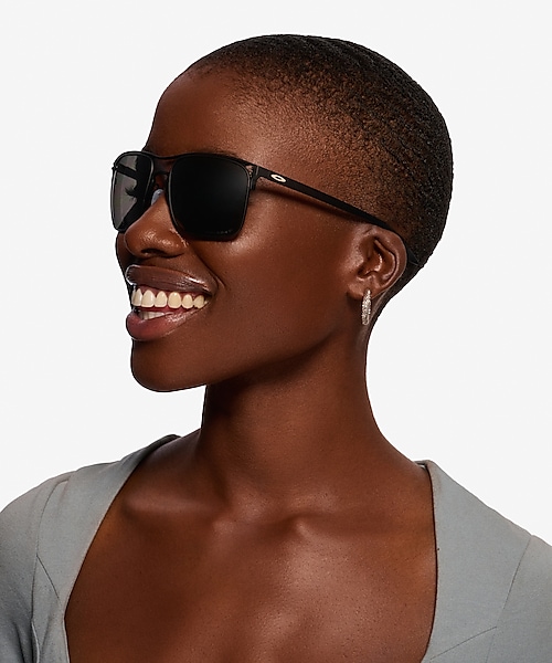 Oakley Holbrook Ti - Satin Black Frame Prescription Sunglasses |