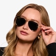 Ray-Ban RB3625 New Aviator Legend Gold MetalSunglass Frames for Women from EyeBuyDirect