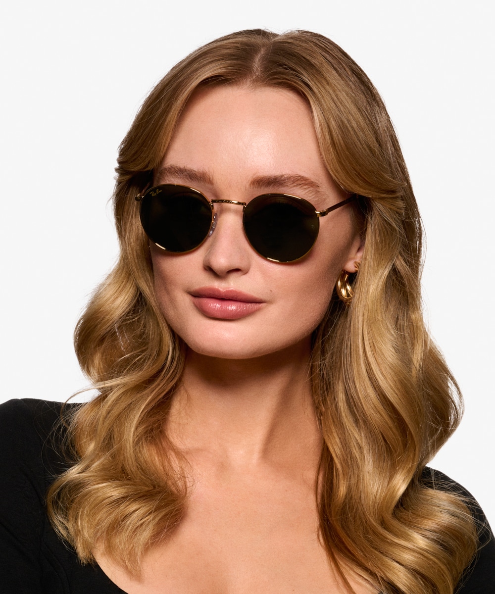 Hi Tek round gold metal sunglasses with black lenses HT-165 |  hitek-webstore.com | Sunglasses, Trendy sunglasses, Metal sunglasses