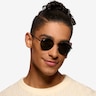 Ray-Ban RB3681 Black MetalSunglass Frames for Men from EyeBuyDirect