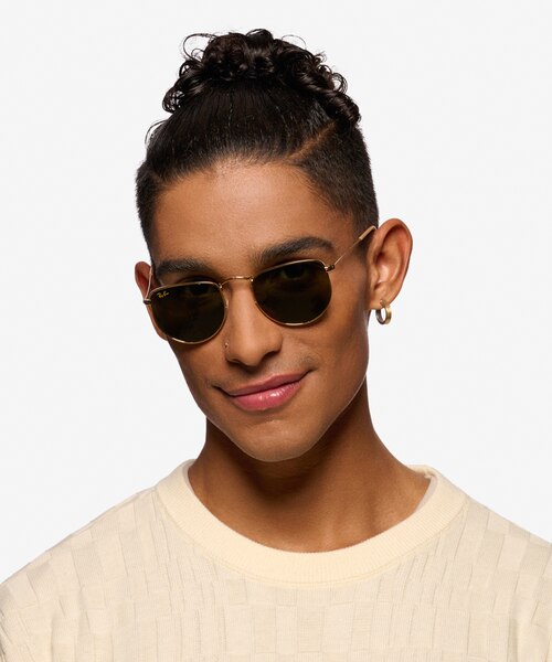 Ray-Ban RB3958 Elon Legend Gold MétalSoleil de Lunette de vue pour Hommes d'EyeBuyDirect