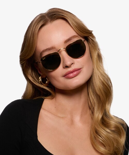 Ray-Ban RB3958 Elon Legend Gold MétalSoleil de Lunette de vue pour Femmes d'EyeBuyDirect