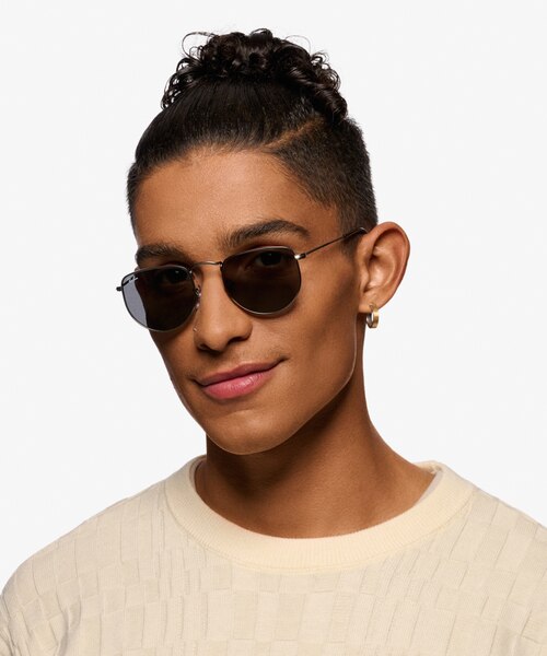 Ray-Ban RB3958 Elon Antique Gunmetal MetalSunglass Frames for Men from EyeBuyDirect