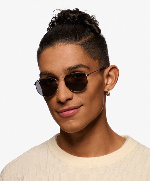 Ray-Ban RB3958 Elon Antique Gunmetal MetalSunglass Frames for Men from EyeBuyDirect