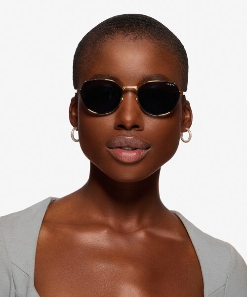 Vogue Eyewear VO4242S Gold MetalSunglass Frames for Women from EyeBuyDirect
