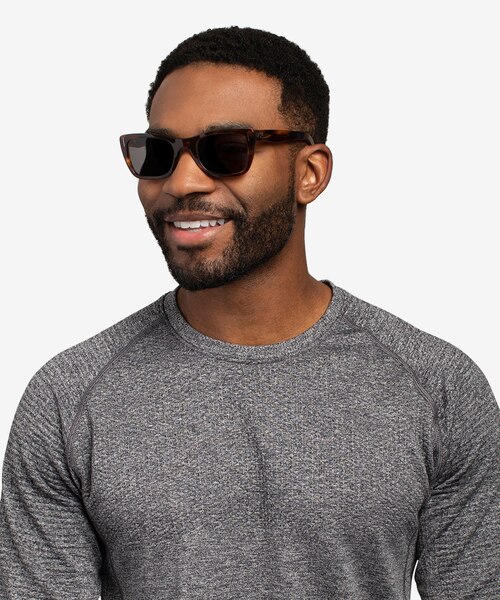 Ray-Ban Caribbean Striped Havana AcetateSunglass Frames for Men from EyeBuyDirect