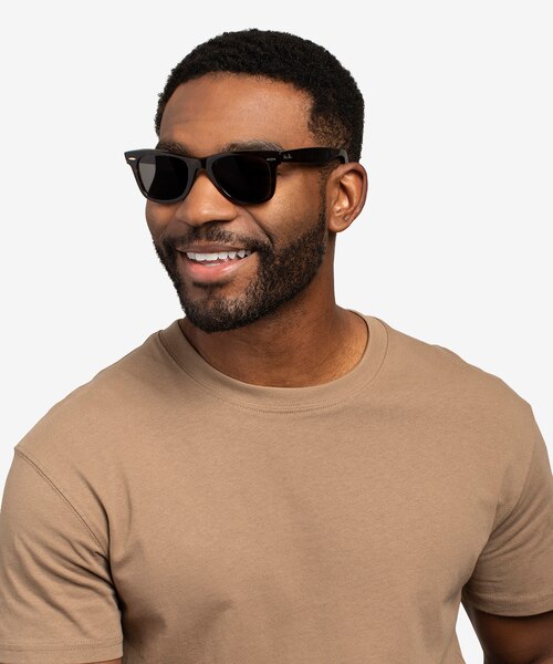 Ray-Ban RB2140 Wayfarer Tortoise AcetateSunglass Frames for Men from EyeBuyDirect
