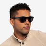 Oakley Frogskins Crystal Black PlasticSunglass Frames for Men from EyeBuyDirect