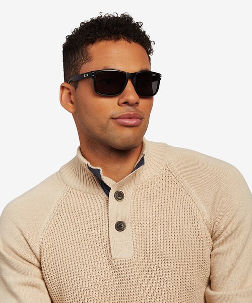 Oakley Holbrook Matte Black PlasticSunglass Frames for Men from EyeBuyDirect