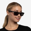 Ray-Ban RB2132 Wayfarer Matte Black PlasticSunglass Frames for Women from EyeBuyDirect