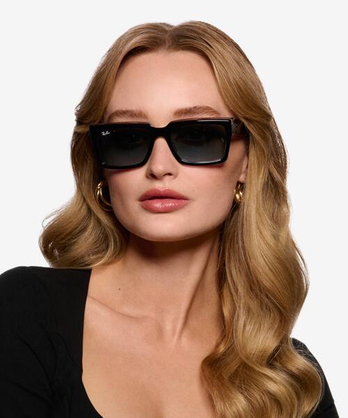 Black Clear RAY-BAN RB2191 -  Acetate Sunglasses
