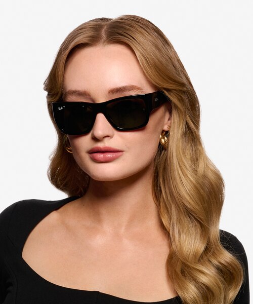 Ray-Ban RB2187 Black AcetateSunglass Frames for Women from EyeBuyDirect