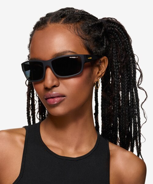 ARNETTE Bushwick Matte Black PlasticSunglass Frames for Women from EyeBuyDirect