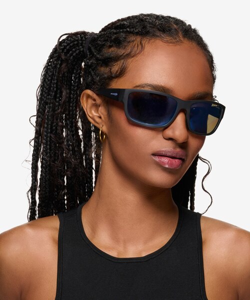 ARNETTE Bushwick Black PlasticSunglass Frames for Women from EyeBuyDirect