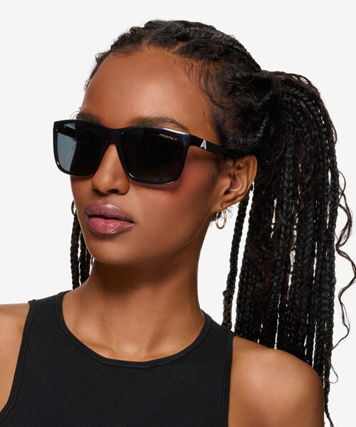 ARNETTE Adios Baby! Shiny Black PlasticSunglass Frames for Women from EyeBuyDirect