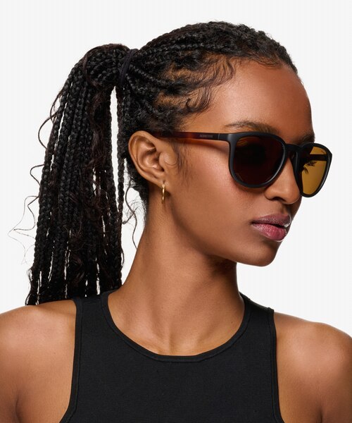 ARNETTE Pykkewin Matte Black PlasticSunglass Frames for Women from EyeBuyDirect