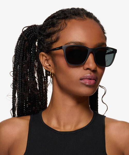 ARNETTE Cortex Matte Black PlasticSunglass Frames for Women from EyeBuyDirect