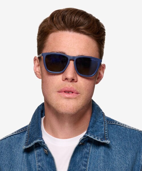 ARNETTE Fry Navy PlasticSunglass Frames for Men from EyeBuyDirect