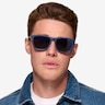 ARNETTE Fry Navy PlasticSunglass Frames for Men from EyeBuyDirect