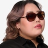 Vogue Eyewear VO5154SB Dark Tortoise PlasticSunglass Frames for Women from EyeBuyDirect