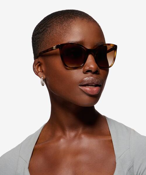 Dark Tortoise Vogue Eyewear VO5243SB -  Plastic Sunglasses