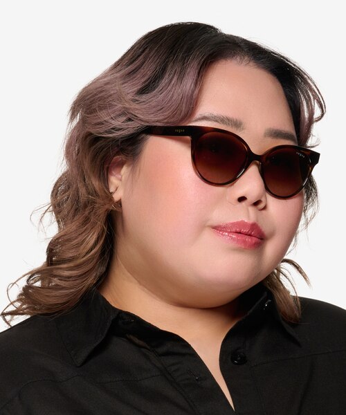 Vogue Eyewear VO5246S Dark Tortoise PlasticSunglass Frames for Women from EyeBuyDirect