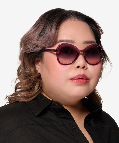 Vogue Eyewear VO5349S Transparent Purple PlasticSunglass Frames for Women from EyeBuyDirect