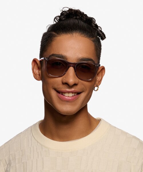 Vogue Eyewear VO5351S Transparent Gray AcetateSunglass Frames for Men from EyeBuyDirect