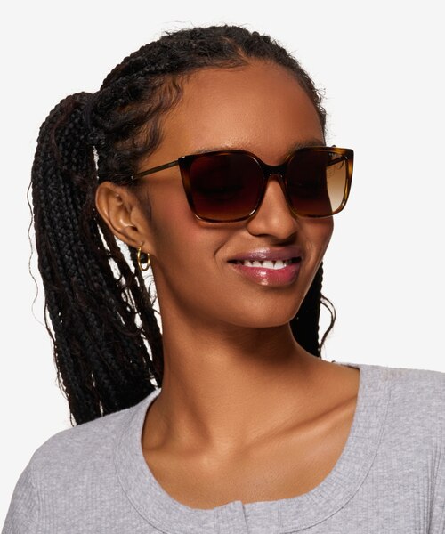 Vogue Eyewear VO5353S Dark Tortoise PlasticSunglass Frames for Women from EyeBuyDirect