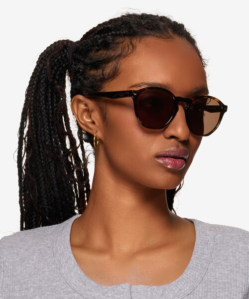 Vogue Eyewear VO5368S Dark Tortoise AcetateSunglass Frames for Women from EyeBuyDirect