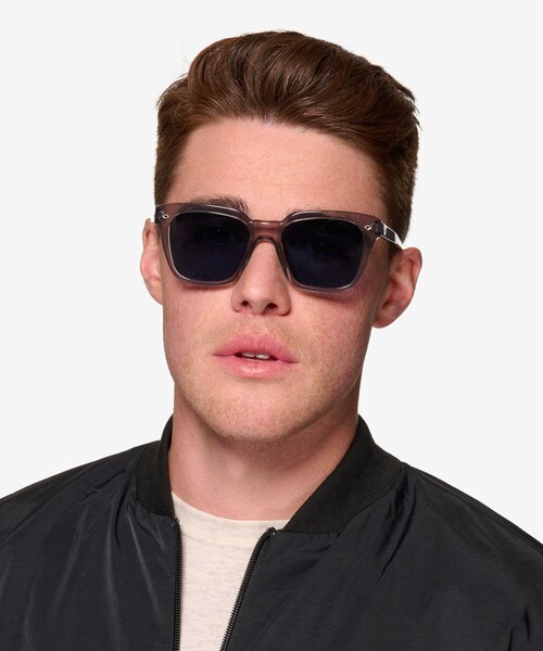 Vogue Eyewear VO5380S Transparent Gray AcetateSunglass Frames for Men from EyeBuyDirect