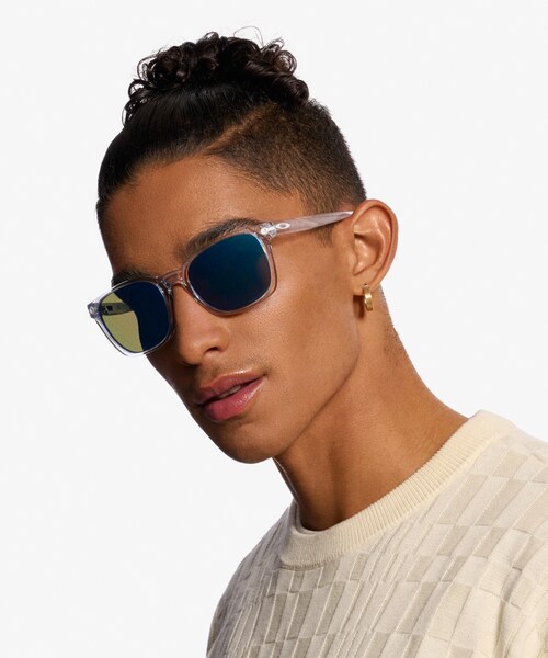 Oakley Ojector - Square Polished Frame Prescription Sunglasses | Eyebuydirect