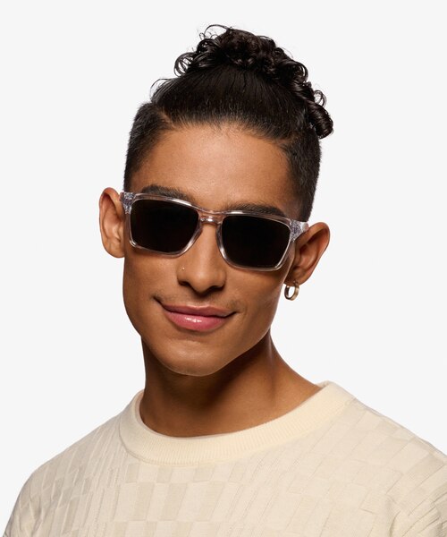 Oakley Sylas Polished Clear PlastiqueSoleil de Lunette de vue pour Hommes d'EyeBuyDirect