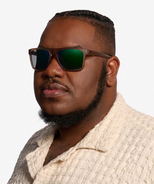 Oakley Leffingwell Matte Sepia PlasticSunglass Frames for Men from EyeBuyDirect
