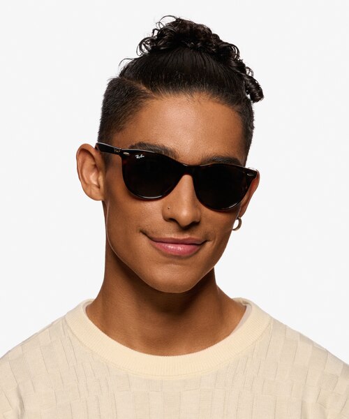 Ray-Ban RB2185 Tortoise On Transparent Brown AcetateSunglass Frames for Men from EyeBuyDirect