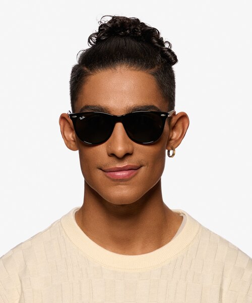 Ray-Ban RB2185 Black AcetateSunglass Frames for Men from EyeBuyDirect