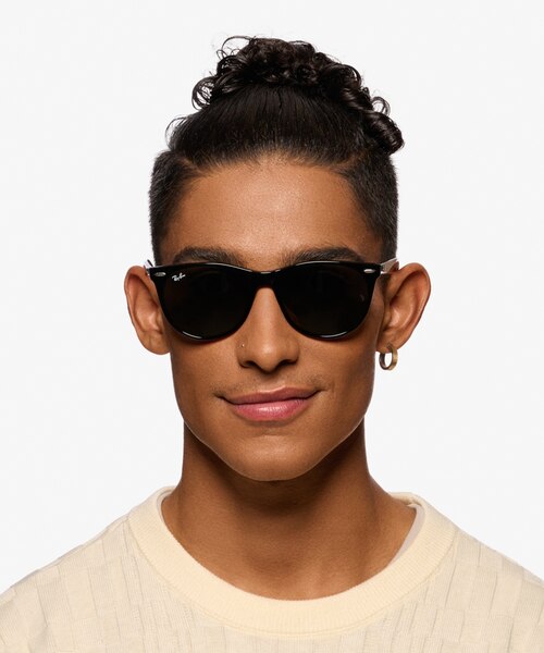 Ray-Ban RB2185 Black AcetateSunglass Frames for Men from EyeBuyDirect