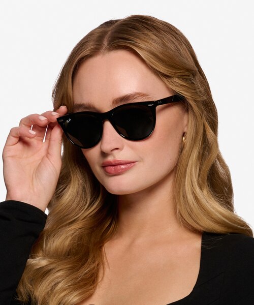 Ray-Ban RB2185 Black AcetateSunglass Frames for Women from EyeBuyDirect