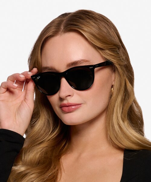 Ray-Ban RB2185 Black AcetateSunglass Frames for Women from EyeBuyDirect