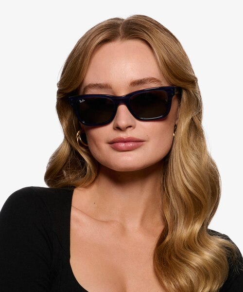 Ray-Ban RB2283 Striped Blue AcetateSunglass Frames for Women from EyeBuyDirect
