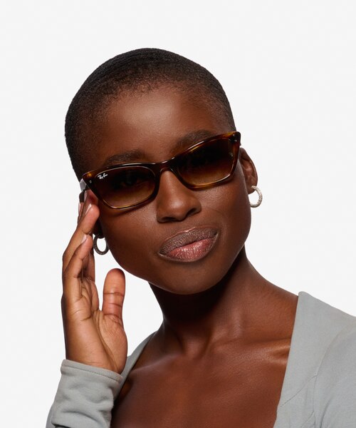 Ray-Ban RB2299 Striped Tortoise AcetateSunglass Frames for Women from EyeBuyDirect