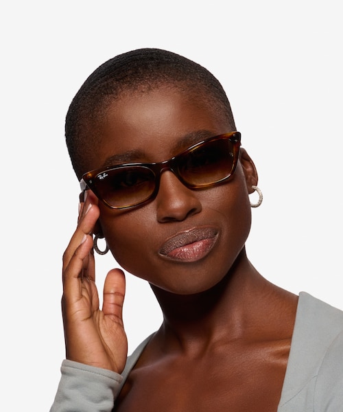 Ray-Ban RB2299 Striped Tortoise AcetateSunglass Frames for Women from EyeBuyDirect